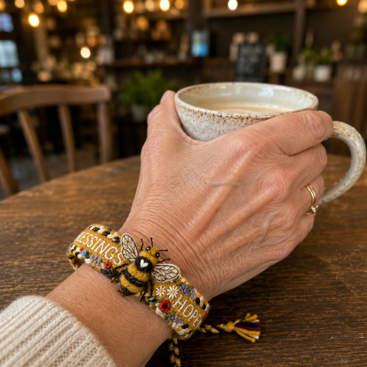 ðž Blessings & Hope ð 2026 Limited Edition Handmade Honey Bee Woven Bracelet