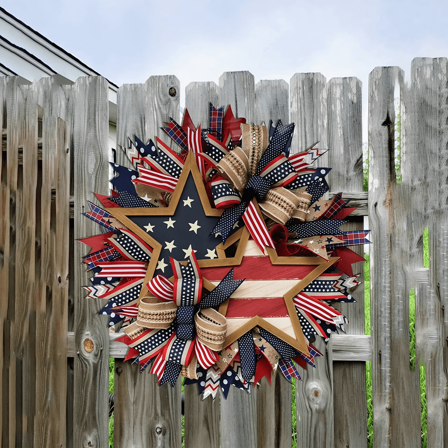 🔥Flash Sale-50% Off🔥Honor the Journey: The Hand-Crafted 250th Anniversary Tribute Wreath
