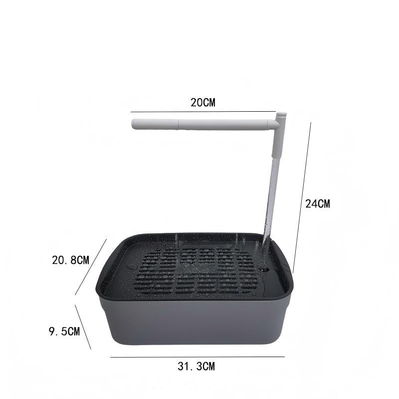 🦜💦Automatic ABS Bird Bath Shower, Parrot Bathtub with Circulating Faucet for Pet Bird