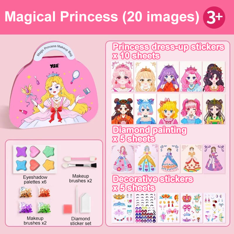 Top-selling gift of 2026 (No. 1)๐
Special Diamond Painting & Princess Book Makeup Craft Kits Foil Art Books Set Play on Paper