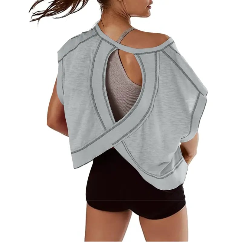 Hot Sale🔥Women's Asymmetrical Batwing Sleeve Tee – Summer Comfort with a Stylish Edge☀️