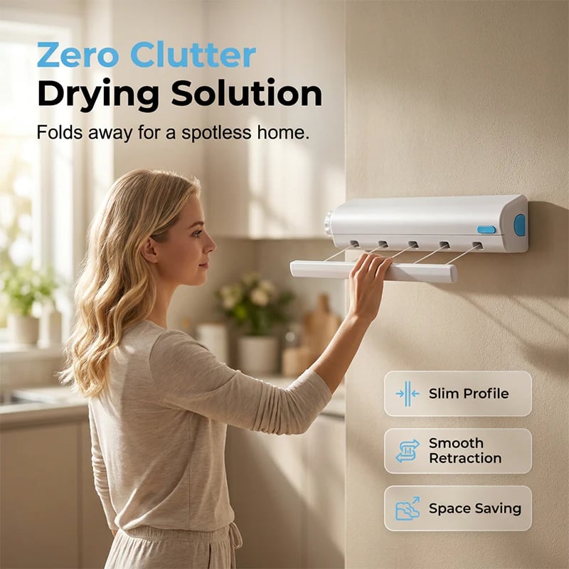 🎉Retractable Multi-Line Clothesline Dryer
