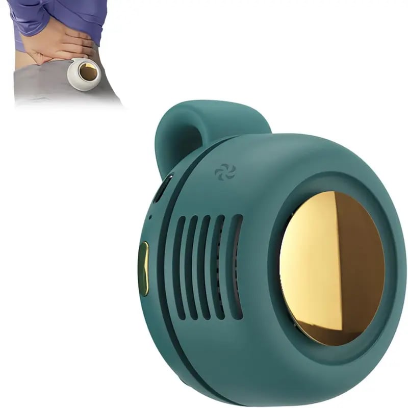 2026 Upgrade Mini Bladeless Fan. Portable, rechargeable, and silent.