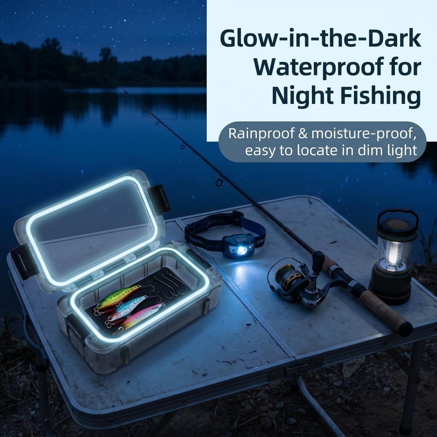 Magnetic Waterproof Fishing Tackle Storage Box