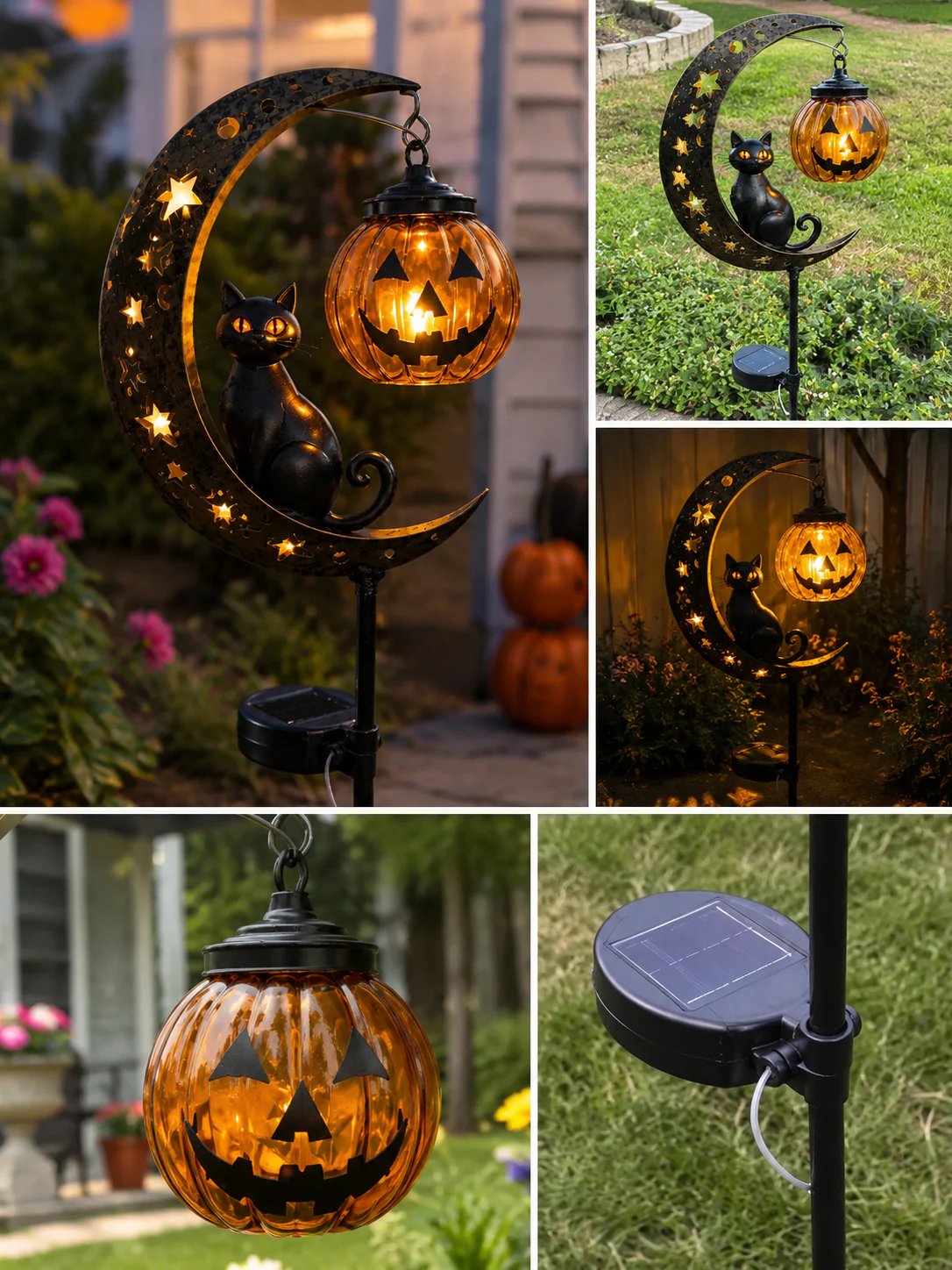 🎃 Halloween Early Bird Sale | 49% OFF Pumpkin Moon Garden Stake Light