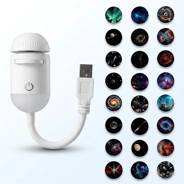 6-in-1 Adjustable Kids Galaxy Star Projector Night Light with Timer