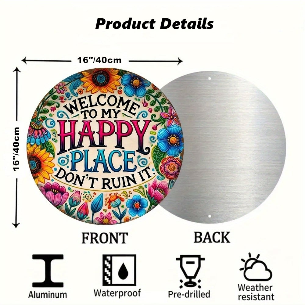 🔥Welcome to My Happy Place – Wall Sign