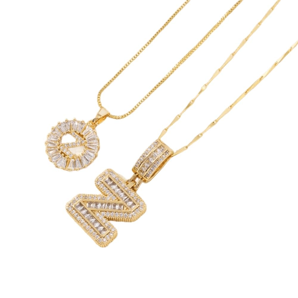 🔥Initial Letter Pendant Necklaces - 2 Pack