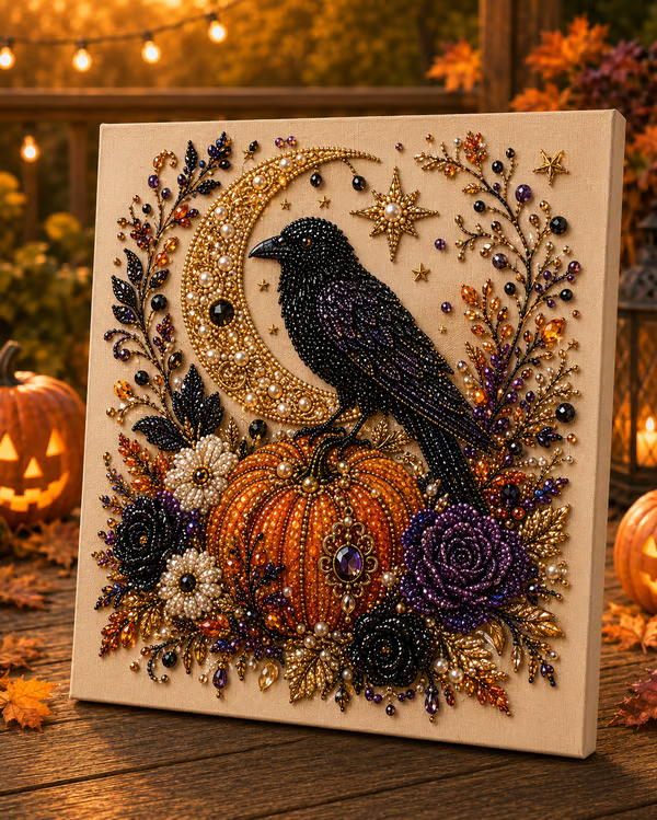 ð»âš Halloween Ghost Pearl Art DIY Kit â Create a Sparkling Spooky-Cute Masterpiece for Your Home