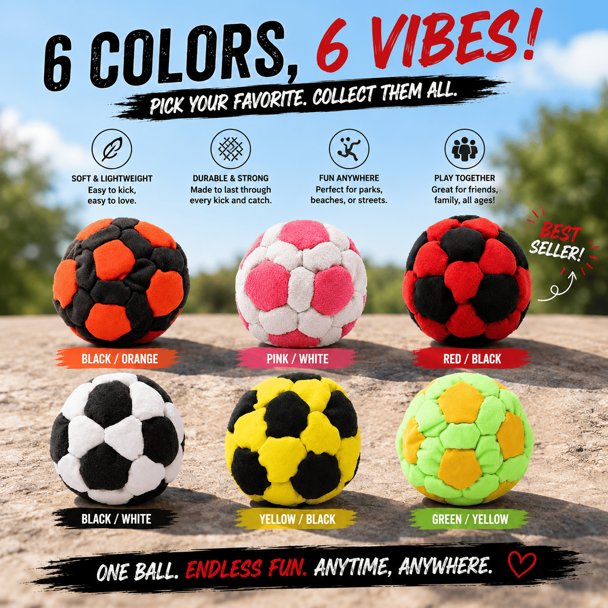 Soccer Hackys Footbag Sacks for Endless Outdoor Fun and Skill Challenges