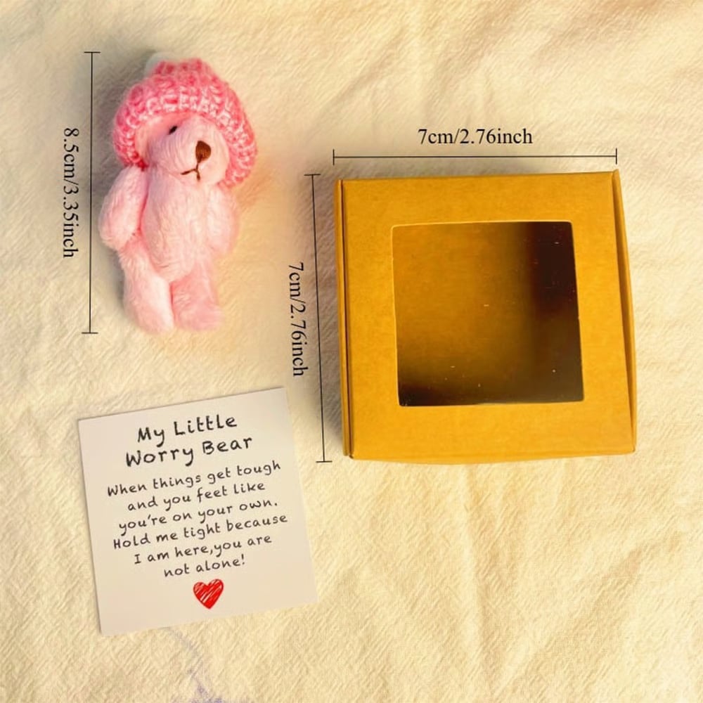 💖 🎁Handmade Mini Plush Teddy Bear in Box
