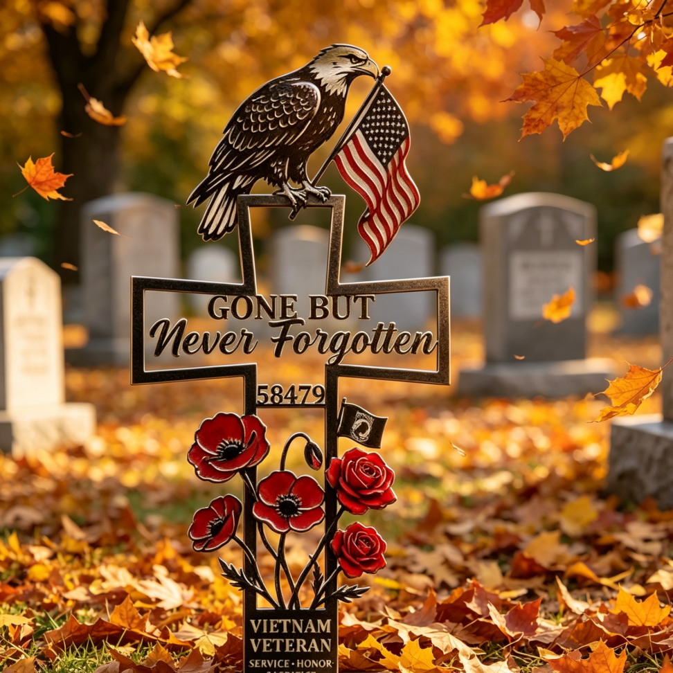 💖Metal Cemetery Memorial Plaque for Remembrance✝️