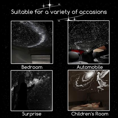 6-in-1 Adjustable Kids Galaxy Star Projector Night Light with Timer