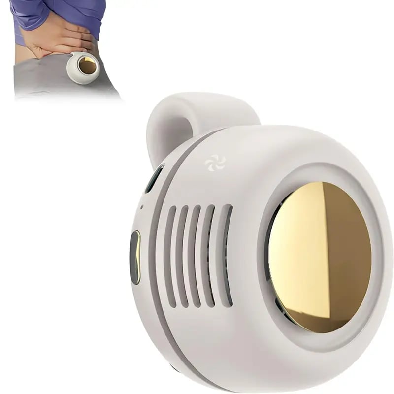 2026 Upgrade Mini Bladeless Fan. Portable, rechargeable, and silent.