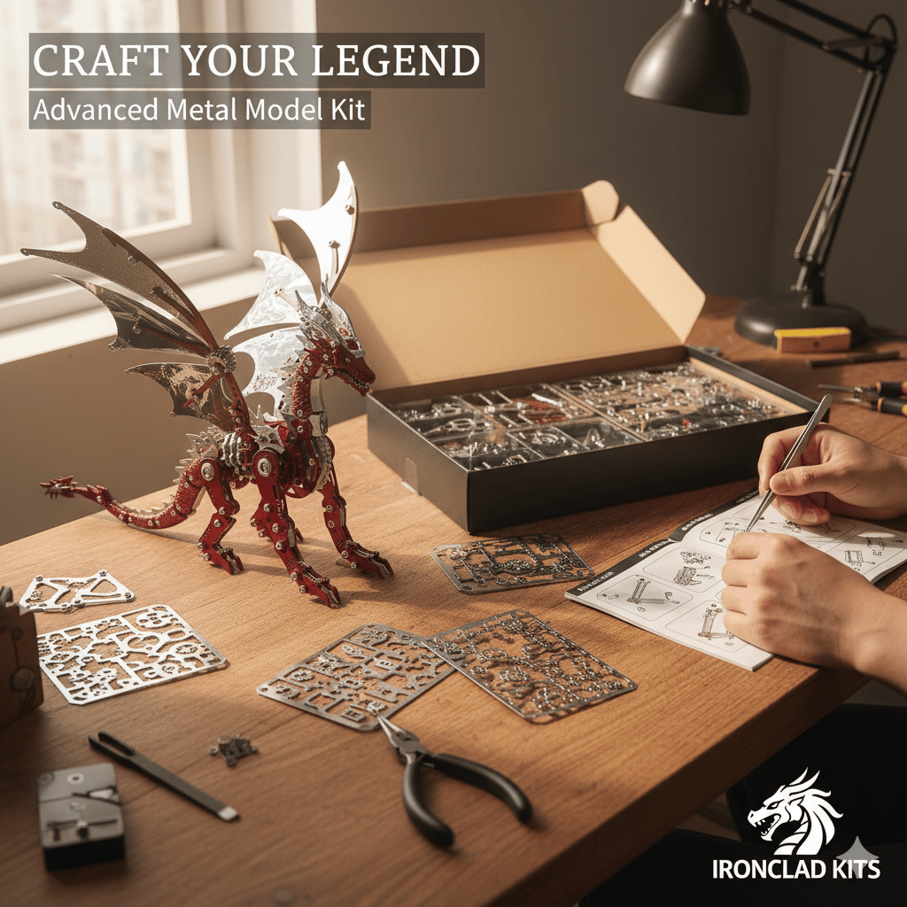 3D Metal Dragon Puzzle Kit