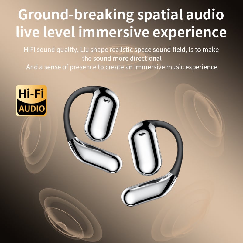 ⏰🔥True Powerful Bluetooth 5.4 Open Ear Earbuds, IPX5 Waterproof