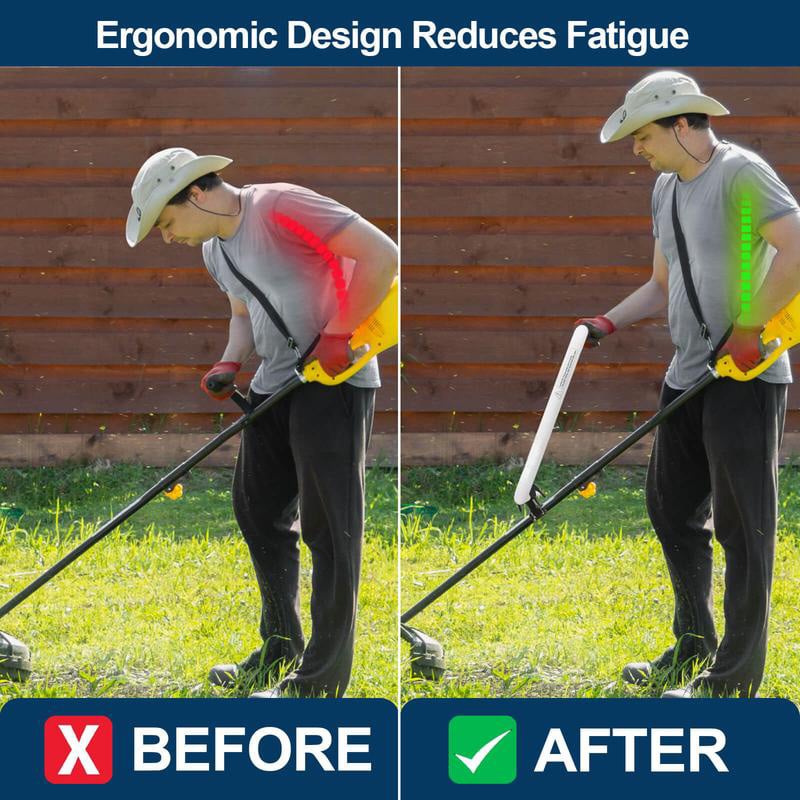 🔥 Best-Seller – Ergonomic String Trimmer Handle Extension for Better Grip & Control