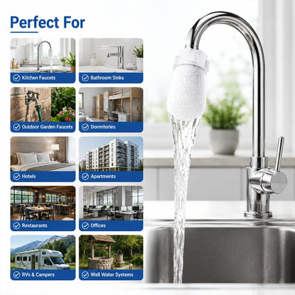 Faucet Filter Cotton Bags - Universal, 100 PCS Splash-Proof Faucet Filter Set