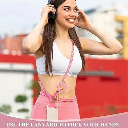 🌞Cute Floral Phone Crossbody Lanyard – Hands-Free & Stylish!