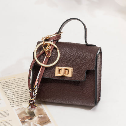 👜 Mini Keychain Coin Purse — Cute Bag Charm with Twist-Lock Pouch