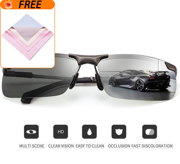 🥳2026 HOT SALE🥳💞50K+ SOLD!🕶️🌦️ Upgraded Photochromic Lenses 49% OFF! Anti-glare polarization meets smart light adaptation. A stylish, intelligent choice for your eyes. 💎😎