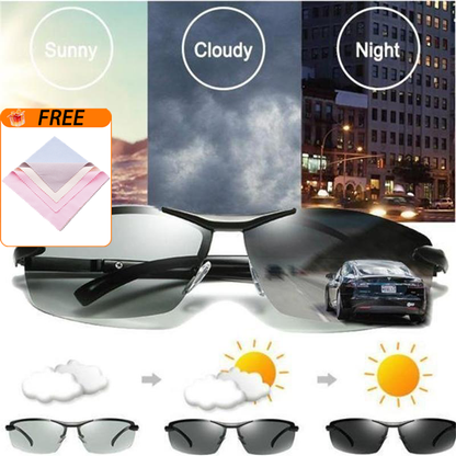 🥳2026 HOT SALE🥳💞50K+ SOLD!🕶️🌦️ Upgraded Photochromic Lenses 49% OFF! Anti-glare polarization meets smart light adaptation. A stylish, intelligent choice for your eyes. 💎😎