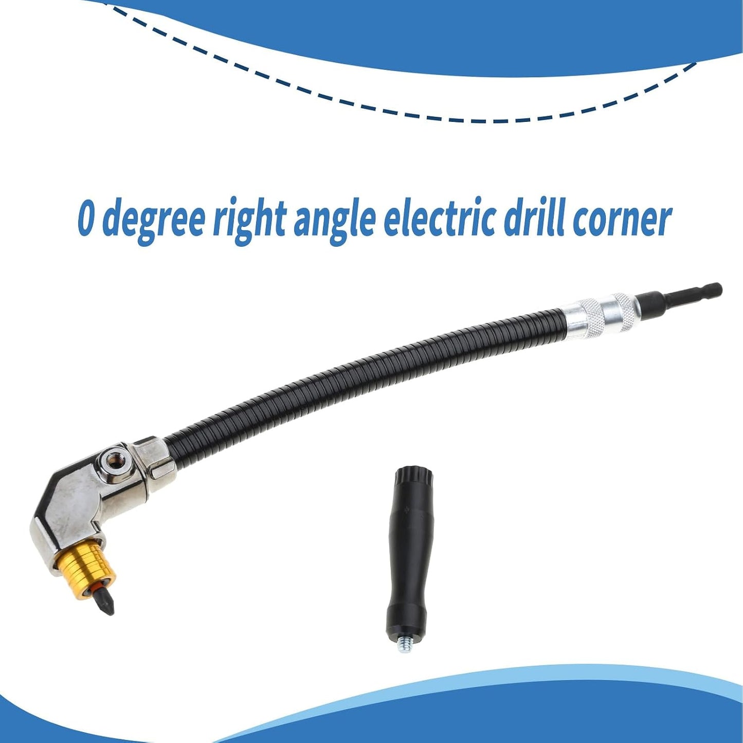 Flexible 90° Right Angle Drill Extens