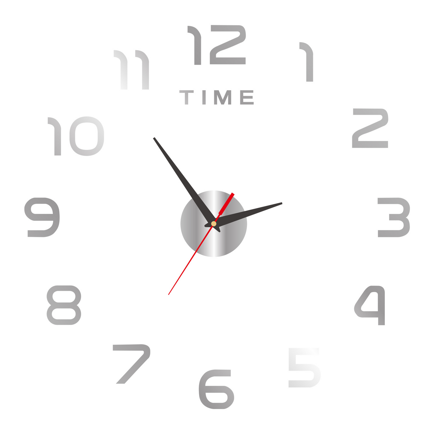 Creative DIY 3D Acrylic Digital Wall Clock