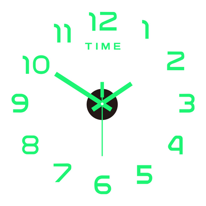 Creative DIY 3D Acrylic Digital Wall Clock