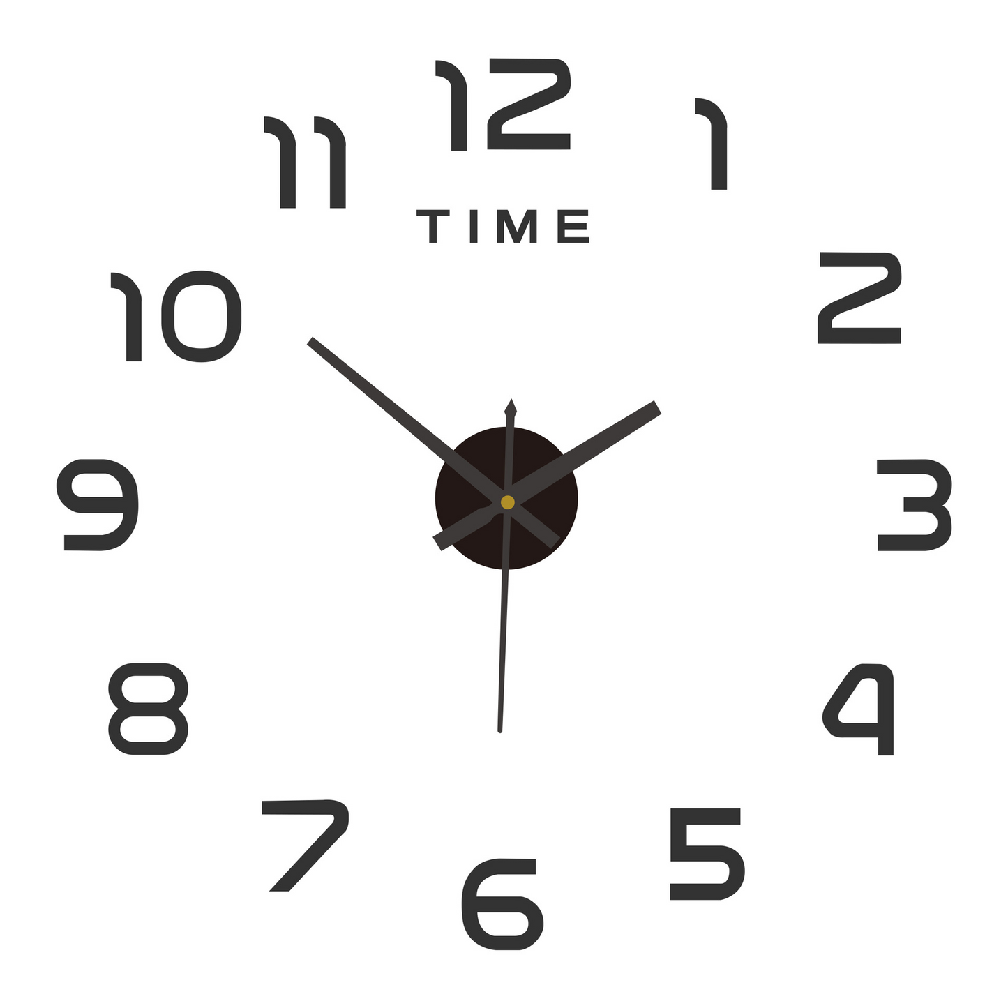 Creative DIY 3D Acrylic Digital Wall Clock