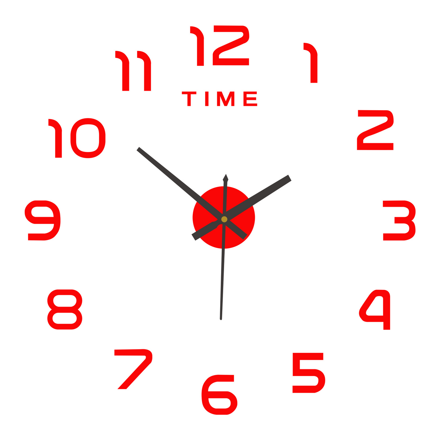 Creative DIY 3D Acrylic Digital Wall Clock