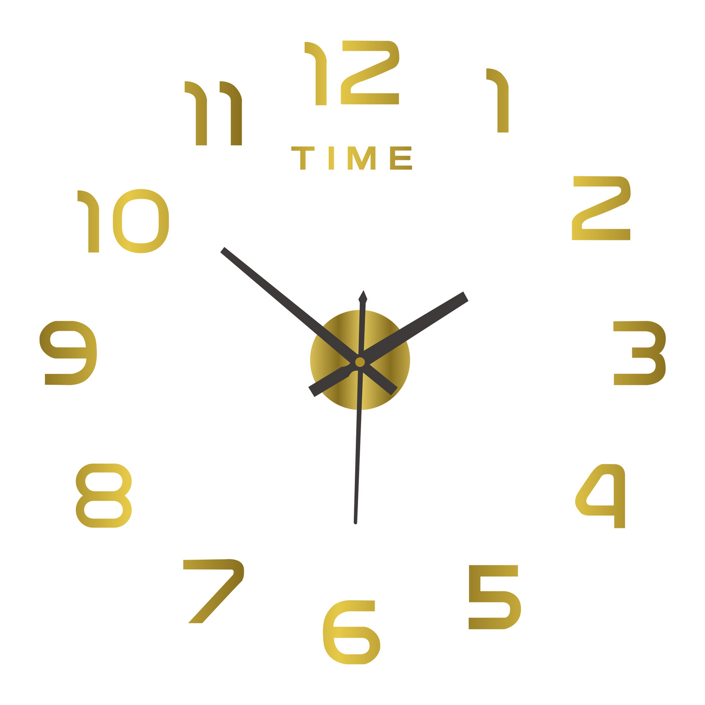 Creative DIY 3D Acrylic Digital Wall Clock