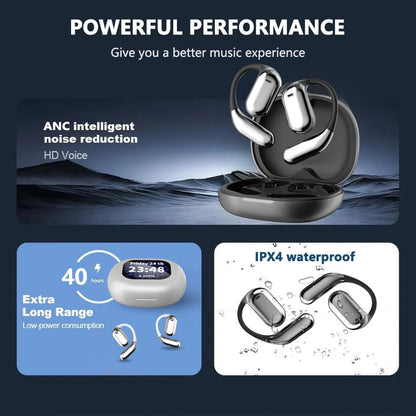 ⏰🔥True Powerful Bluetooth 5.4 Open Ear Earbuds, IPX5 Waterproof