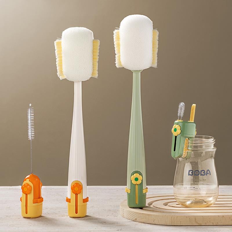 😫Stop the Hidden Germs!🧴5-in-1 Bottle Cleaning Brush (Multifunctional)