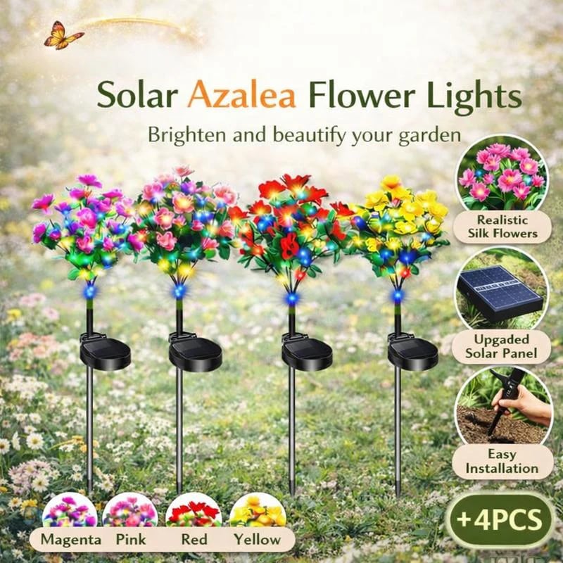 🔥LED Solar Flower Lights Rhododendron