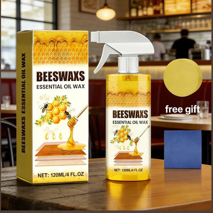🪵Beeswax Wood Polish Spray 120ml | Natural Shine & Protection for Furniture, Floors, Cabinets – Non-Greasy, Anti-Dust Finish