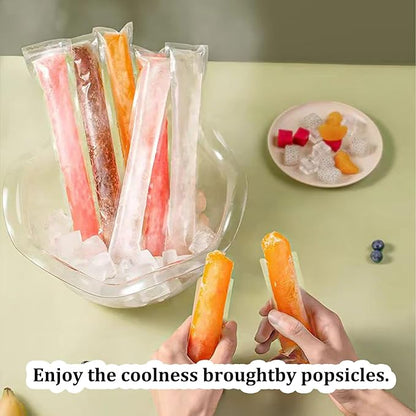 🔥Summer Promotion 49% OFF - 100PCS DIY Disposable IcePop Bags with Funnel