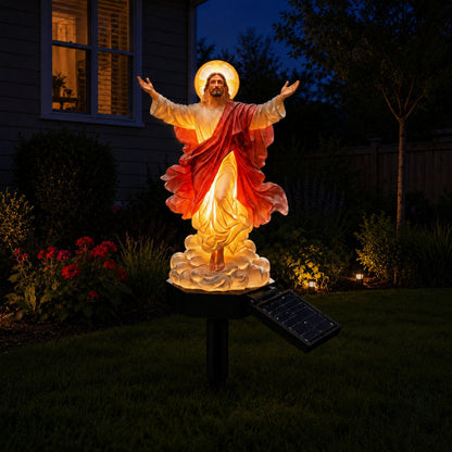 🔥49% OFF🔥 - Solar-Powered Illuminated Jesus Garden Statue
