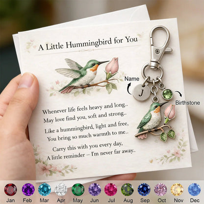 🐦A Little Hummingbird for You keychain🎁A Meaningful Mother's Day Gift Filled with Love & Comfort