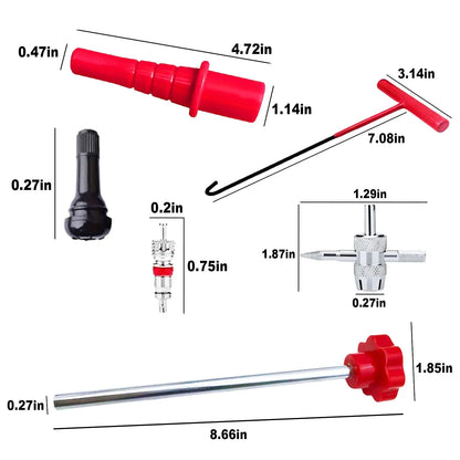 DAILYARD™ 14-Piece Set Quick Change Tire Valve Tool Kit