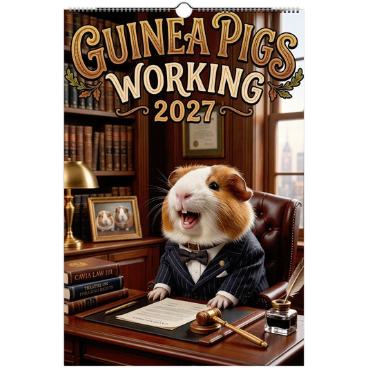 Funny Guinea Pig Wall Calendar 2027