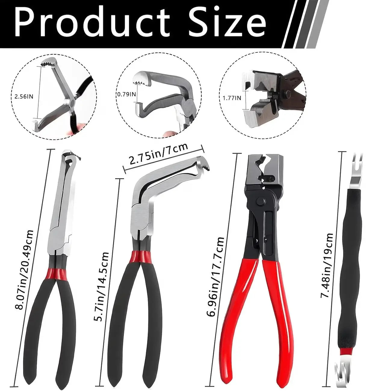 Dailyard™ 5PCS Automotive Electrical Disconnect Pliers Tool Set