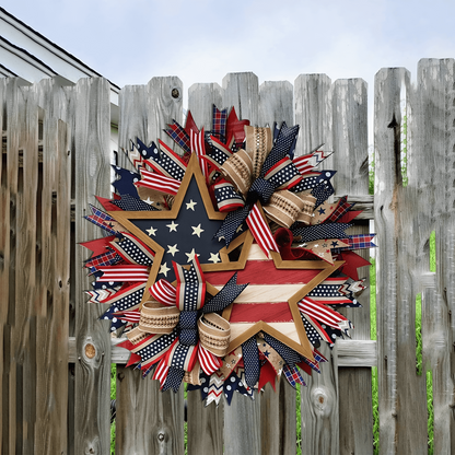 🔥Flash Sale-50% Off🔥Honor the Journey: The Hand-Crafted 250th Anniversary Tribute Wreath