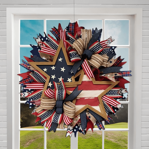 🔥Flash Sale-50% Off🔥Honor the Journey: The Hand-Crafted 250th Anniversary Tribute Wreath