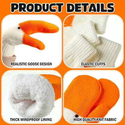 Holiday Mega Sale🔥The "Silly Goose" Knitted Thermal Handcrafted Mittens