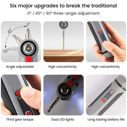 Mini Cordless Electric Screwdriver Kit – Power Up Anywhere