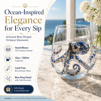🌊 3D Ocean Animal Artisan Glassware Collection