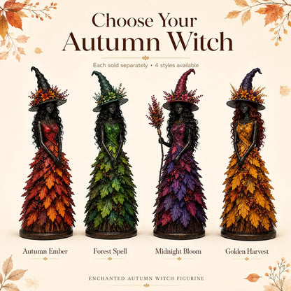 💥LAST DAY 50% OFF - 🧙 Enchanted Autumn Witch Figurine (📦Buy 3 Free Shipping)