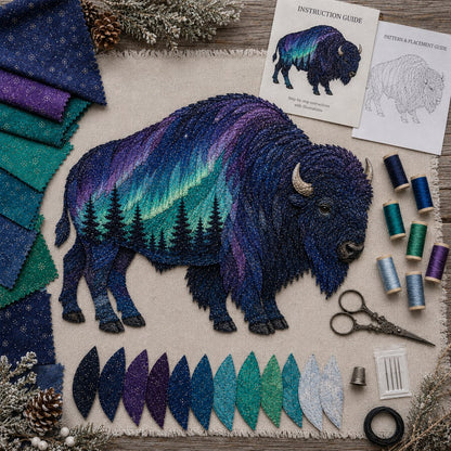 Northern Lights Wildlife DIY Patchwork Kit