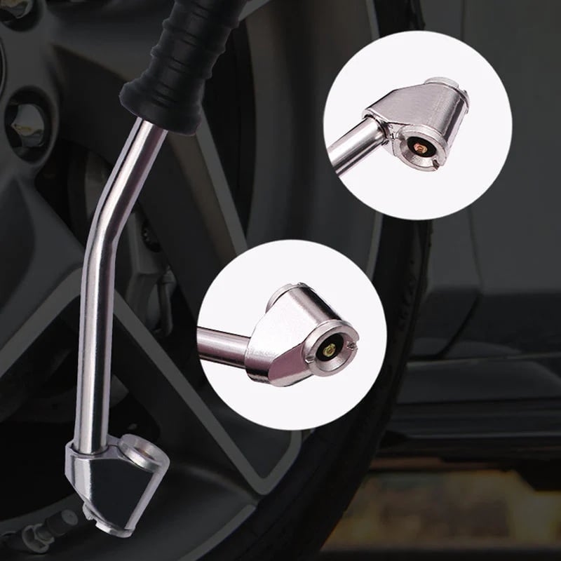 Heavy-Duty Tire Inflator with Pressure Gauge – Always the Right Pressure 🔥 Sturdy, Accurate & Reliable
